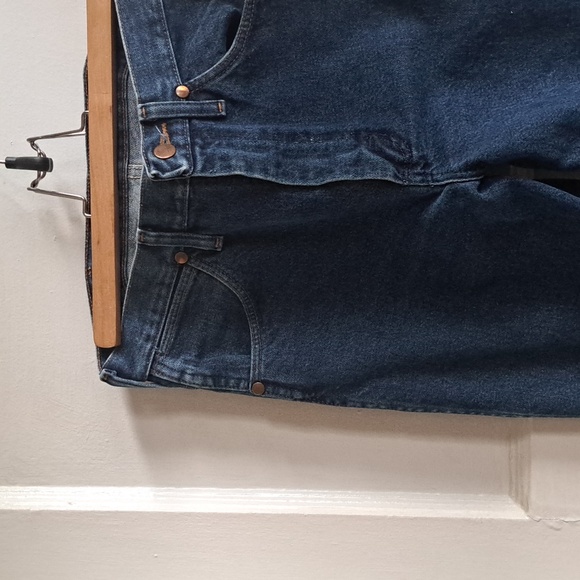 Vintage Men's Wrangler Jeans - Size 28x34 / XS/S - Dark Wash 1980's Jeans - Picture 3 of 11